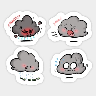 Raincloud Moods 001 Sticker